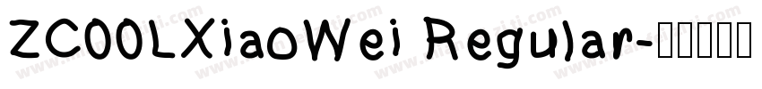 ZC00LXiaoWei Regular字体转换
